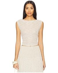 4th & Reckless - Nikki Semi Sheer Knit Top - Lyst