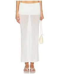 geel - Falda Maxi Danni En Color Blanco Talla (También En S, Xs, M, Xl) - Lyst