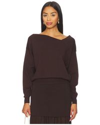Line & Dot - Schulterfreier Sweater Favorite - Lyst