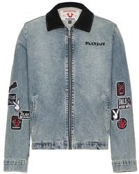 True Religion - X Playboy Patch Collar Jacket - Lyst