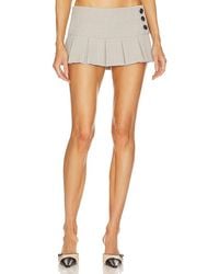 GUIZIO - Pleated Micro Mini Skirt - Lyst
