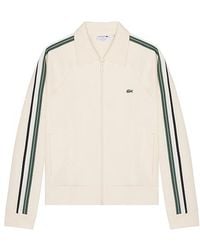 Lacoste - Chaqueta Con Cremallera Double Face En Color Crema Talla (También En 4, 5, 6) - Lyst
