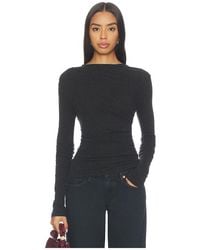 Enza Costa - Jersey Long Sleeve Crew Top - Lyst