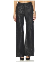AEXAE - Leather Pebble Straight Leg Pant - Lyst