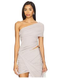 Helmut Lang - Top, Asymmetrischer Saum Protect - Lyst