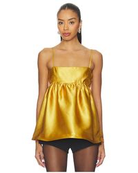 Solid & Striped - Top Sin Mangas Yarden En Color Amarillo Talla (También En M, S, Xs) - Lyst