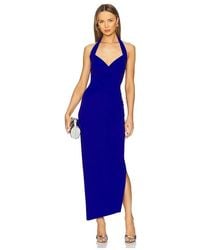 Norma Kamali - X Revolve Halter Sweetheart Side Drape Gown - Lyst