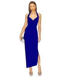 Norma Kamali - X Revolve Halter Sweetheart Side Drape Gown - Lyst