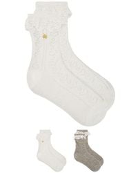 Lele Sadoughi - Socken Set Of 2 Heather - Lyst