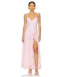 Bardot - Yvanna Ruffle Maxi Dress - Lyst