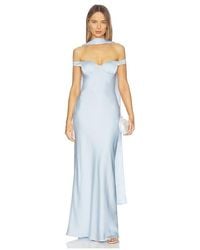 Runaway the Label - Raphaella Off Shoulder Maxi Dress - Lyst