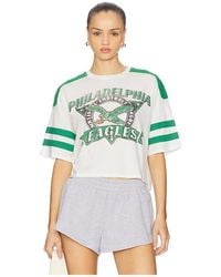 Junk Food - Eagles Striped Crop Tee - Lyst