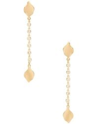 Ettika - Crystal Bloom & Chain Linear Earrings - Lyst