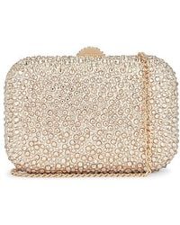 OLGA BERG - Casey Hot Fix Encrusted Clutch - Lyst