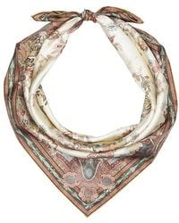 Zimmermann - Printed Silk Square Scarf - Lyst