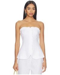 Posse - Florence Strapless Top - Lyst