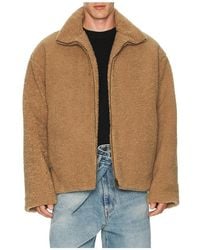 DARKPARK - Devin Faux Shearling Dropped Shoulder Jacket - Lyst