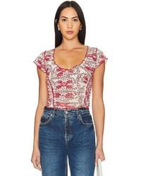 Free People - T-SHIRT BABY OH MY - Lyst