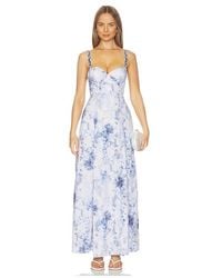 L'Agence - Sutton Strap Maxi Dress - Lyst
