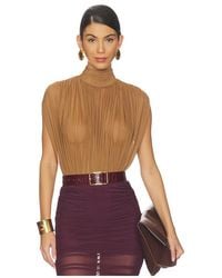 SER.O.YA - Giulia Mesh Bodysuit - Lyst