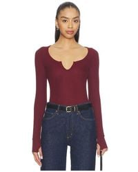 Michael Lauren - Maeve Long Sleeve Scoop Neck Top - Lyst