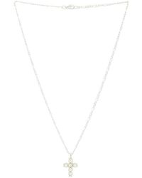 MAPLE - Collar Cross En Color Plateado Metálico Talla (También En 50Mm, 60Cm) - Lyst