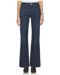 PAIGE - Sofia Seamed Belt Loops Flare Jeans - Lyst