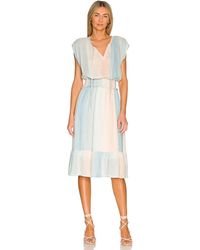 Damen Bekleidung Kleider Freizeitkleider und Tageskleider Rails Leinen Ashlyn Midi Dress in Weiß 