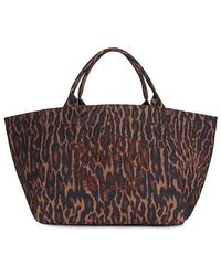 Ganni - Xxl Easy Shopper Printed Gradient Leo Bag - Lyst