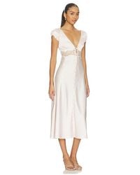 white christmas dresses Niko Strapless Midi Dress