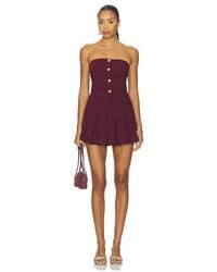 Amanda Uprichard - X Revolve Kourt Skort Romper - Lyst