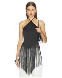 superdown - Aila Fringe Halter Top - Lyst