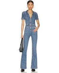 Free People - X we the free jayde flare jumpsuit - Lyst