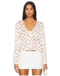 Free People - Field Of Roses Top - Lyst