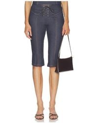 BY.DYLN - Tariq Capri Jeans - Lyst