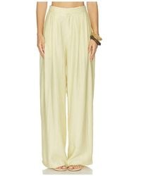 MOTHER OF ALL - Hedi Mid Waist Tailored Linen Pant - Lyst