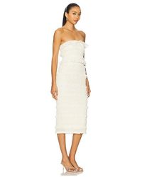 sachin and babi light blue dress LAUREN MOCK NECK FITTED DRESS