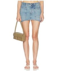 Free People - X We The Free Dolly Denim Mini Skirt - Lyst