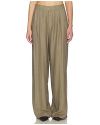 MOTHER OF ALL - Hose Hedi Mid Waist Tailored Linen - Lyst