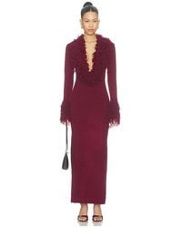 superdown - Elisa Shaggy Knit Maxi Dress - Lyst