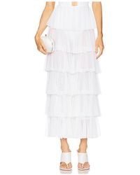 Norma Kamali - Wide Leg Ruffle Pant - Lyst