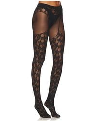 Wolford - Floral Lace Suspender Tights - Lyst