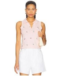 Free People - Poloshirt Aus Strick Pepper - Lyst