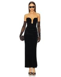 Bardot - Elvira Velvet Maxi Dress - Lyst