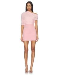 SER.O.YA Selma Mini Crepe Dress in White | Lyst