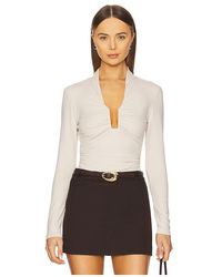 Susana Monaco - Square Wire Gathered Top - Lyst