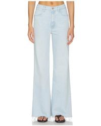 Mother - The Hustler Roller Skimp Fray Jeans - Lyst