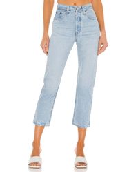 Levi's 501 Crop - Blau