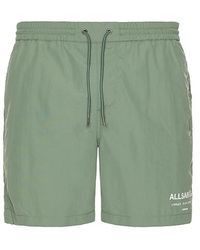 AllSaints - Underground Swim Shorts - Lyst