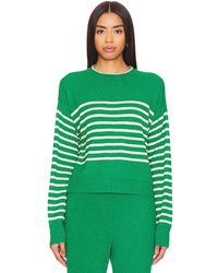 Monrow - Boucle Knit Stripe Sweater - Lyst